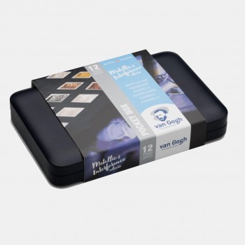 VAN GOGH CAJA 12 ACUARELAS METÁLICAS