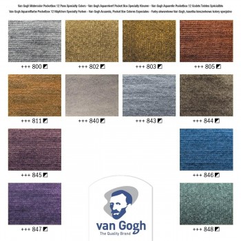 VAN GOGH CAJA 12 ACUARELAS METÁLICAS