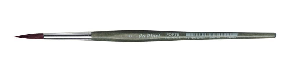 DA VINCI PINCEL SERIE 363 FORTE REDONDO-FIB. MARRÓN-TEC. DECORATIVAS