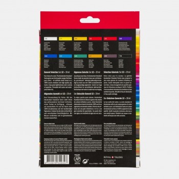 AMSTERDAM SET ACRÍLICOS TUBO 12 X 20ML