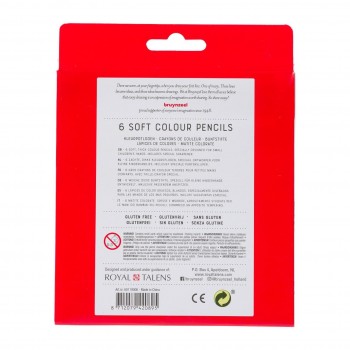 BRUYNZEEL LAPICES DE COLORES SUAVES ESTUCHE 6 UDS