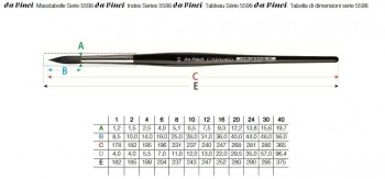 DA VINCI PINCEL SERIE 5598 CASANEO REDONDO MANGO CORTO