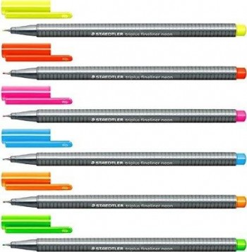 STAEDLER FINELINER TRIPLUS 0,3MM NEON 6PZS