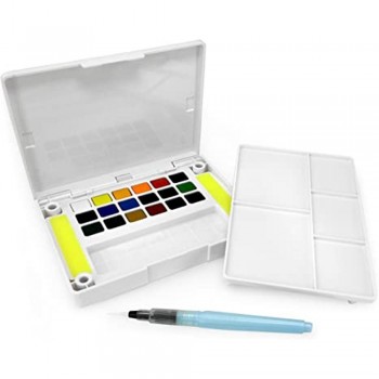 KOI ACUARELA CAJA 18 COLORES + PINCEL RECARGABLE