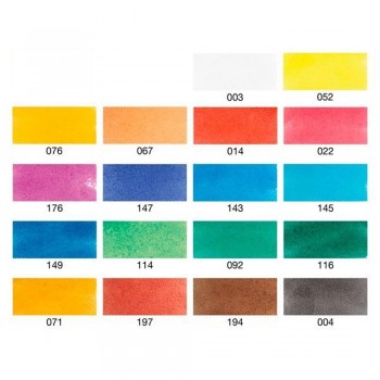 KOI ACUARELA CAJA 18 COLORES + PINCEL RECARGABLE