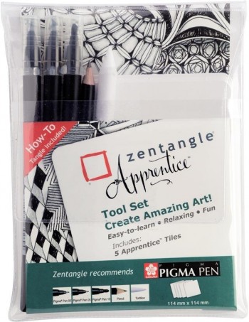 SAKURA  ZENTANGLE APPRENTICE SET PIGMA PEN NEGRO