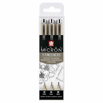 SAKURA PIGMA MICRON NEGRO ESTUCHE 3 UDS
