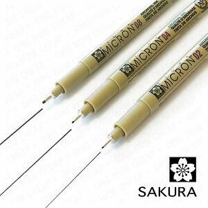 SAKURA PIGMA MICRON NEGRO ESTUCHE 3 UDS
