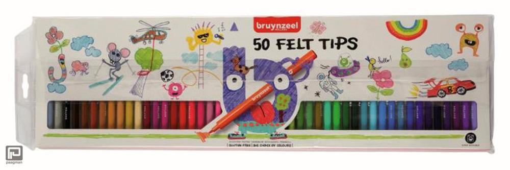 ESTUCHE BRUYNZEEL 50 ROTULADORES