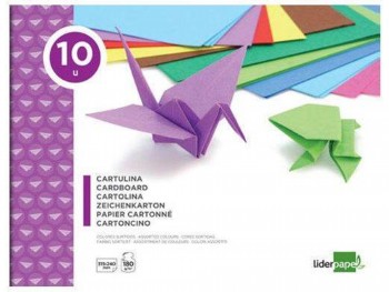 LIDERPAPEL BLOC CARTULINA 240X31 5MM 10H COLORES SURTIDOS