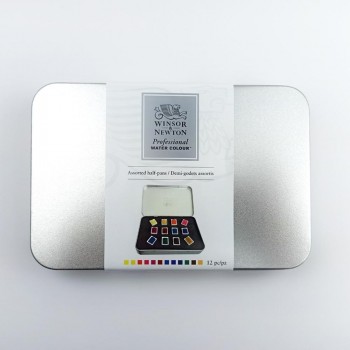WINSOR & NEWTON CAJA  12 ACUARELAS ARTIST 1/2 GODET