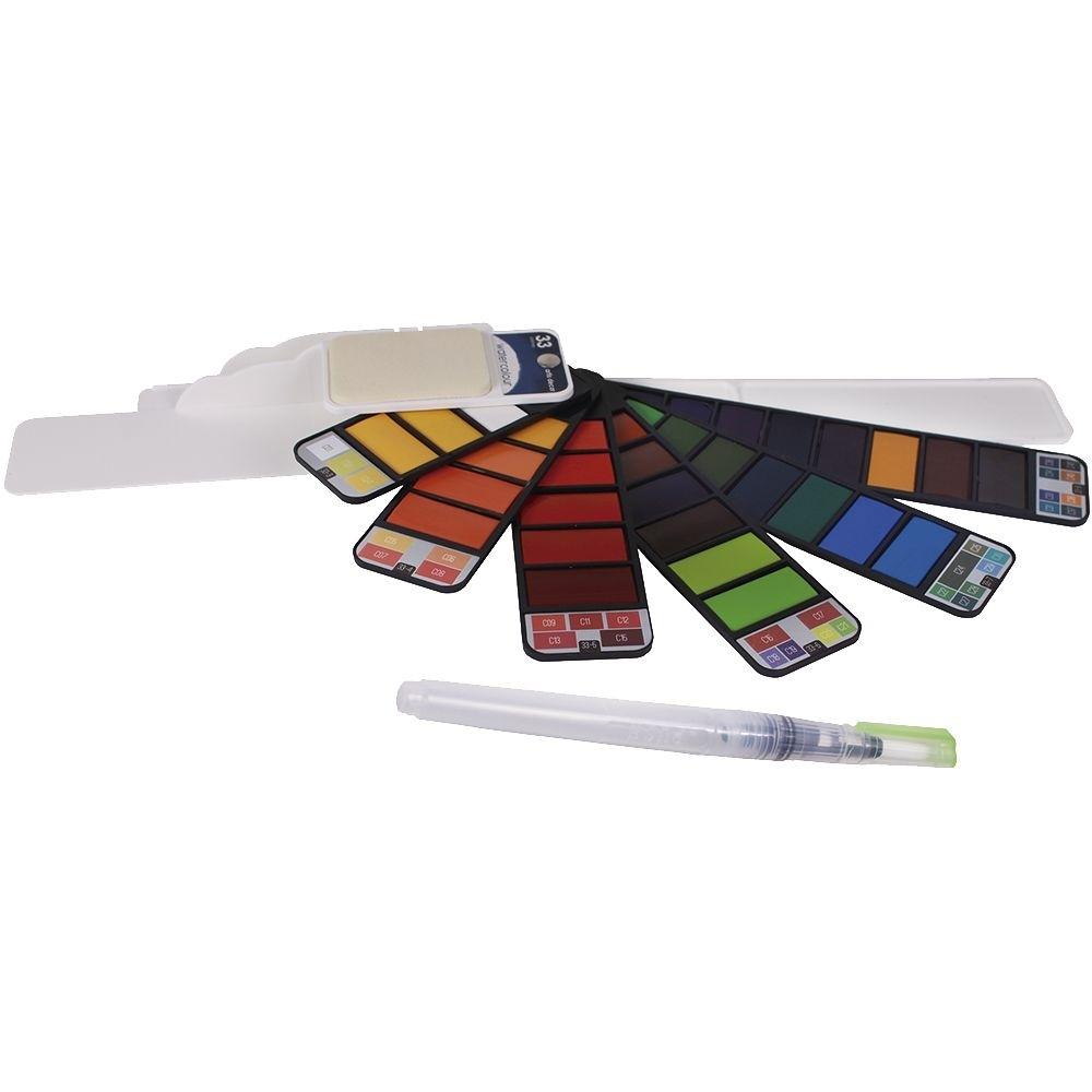 ARTIS DECOR PALETA  ABANICO ACUARELAS 33 COLORES