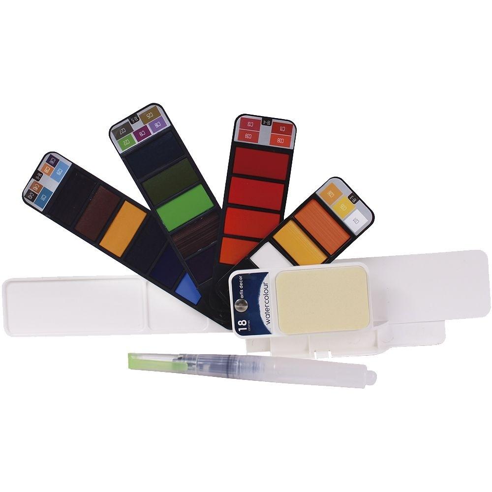 ARTIS DECOR PALETA  ABANICO ACUARELA  18 COLORES