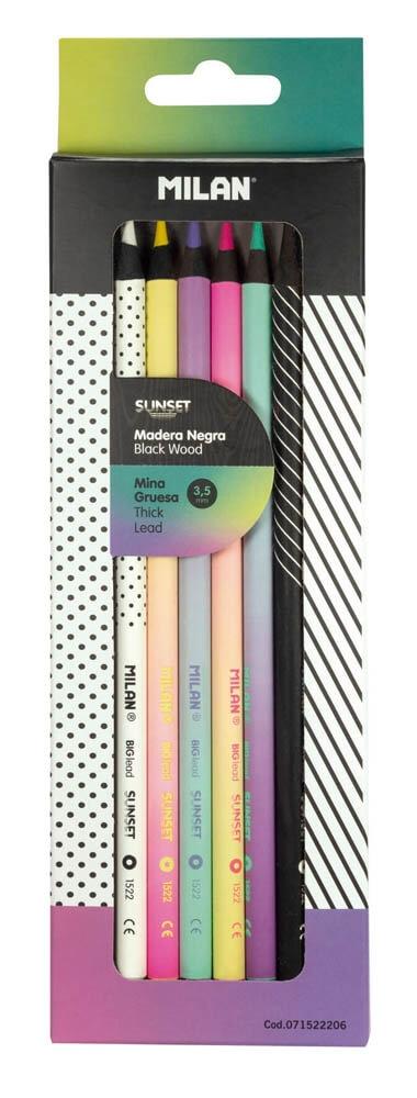 MILAN ESTUCHE 6 LAPICES COLORES SUNSET