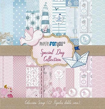 PAPERS FOR YOU COLECCIÓN 12 PAPELES SCRAPBOOKING SPECIAL DAY