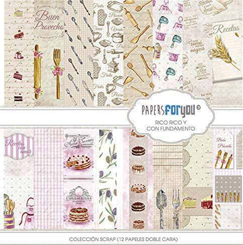 PAPERS FOR YOU COLECCIÓN 12 PAPELES RICO, RICO Y CON FUNDAMENTO