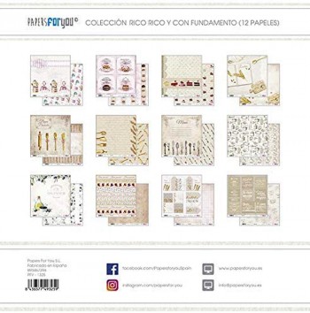 PAPERS FOR YOU COLECCIÓN 12 PAPELES RICO, RICO Y CON FUNDAMENTO