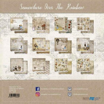PAPERS FOR YOU COLECCIÓN 12 PAPELES SOMEWHERE OVER THE RAINBOW