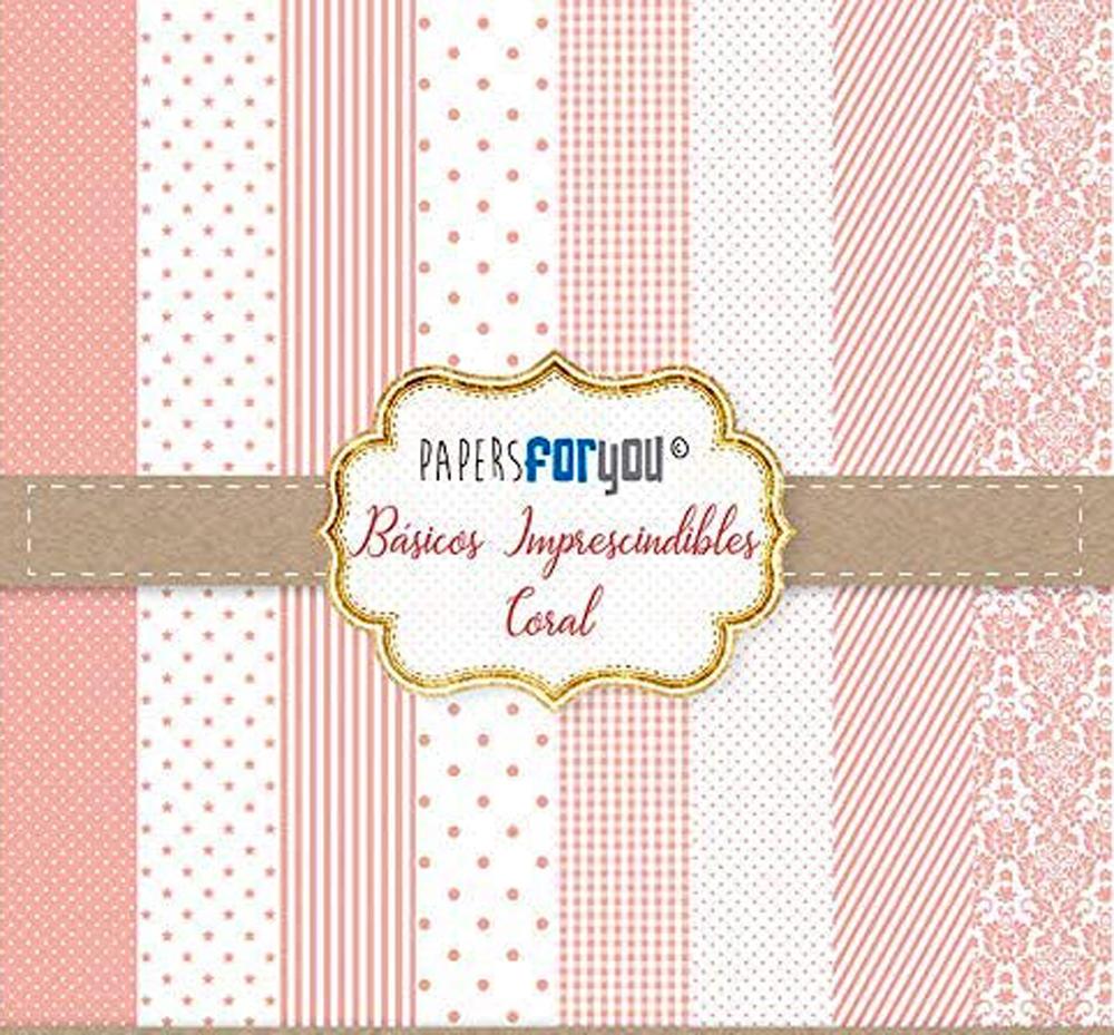 PAPERS FOR YOU COLECCIÓN 25 PAPELES BÁSICOS CORAL