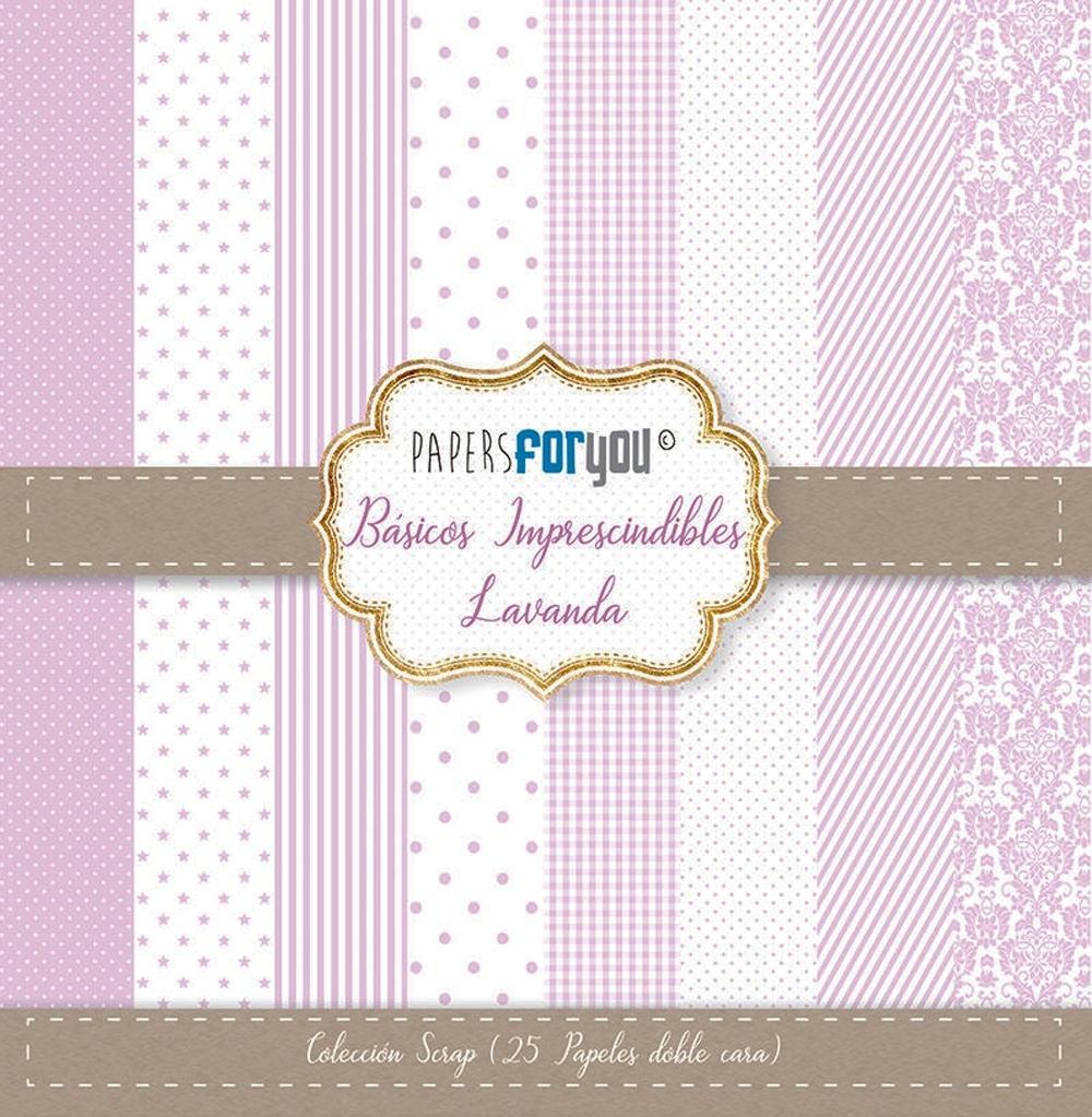 PAPERS FOR YOU COLECCIÓN 24 PAPELES BÁSICOS LAVANDA