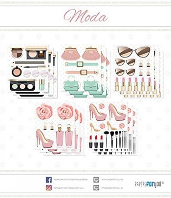 PAPERS FOR YOU 15 LÁMINAS DE RECORTABLES 18 x 21 CM MODA