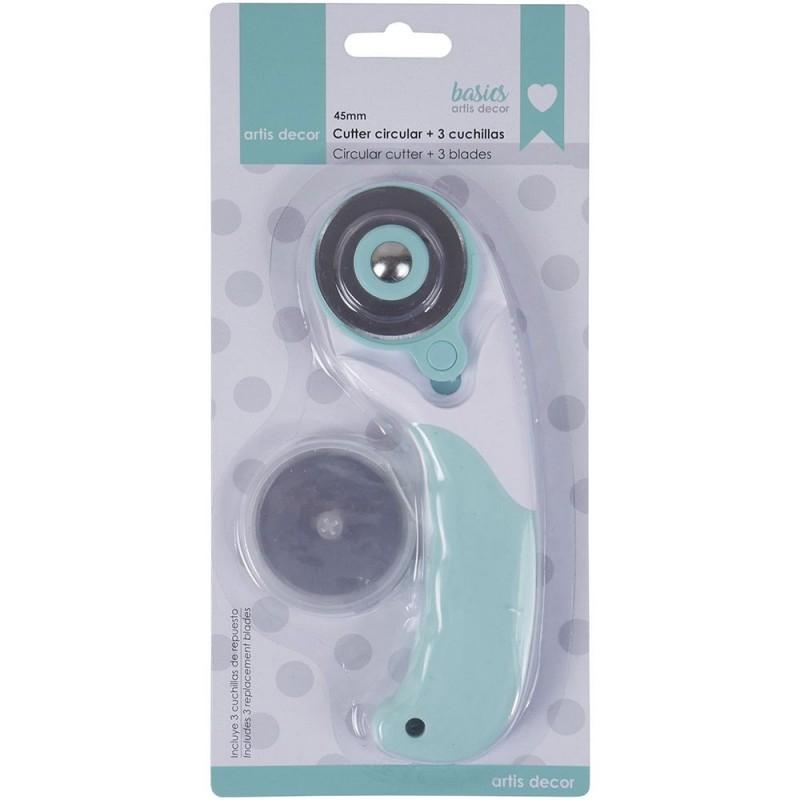 ARTIS DECOR CUTTER CIRCULAR 45MM + 3 CUCHILLAS