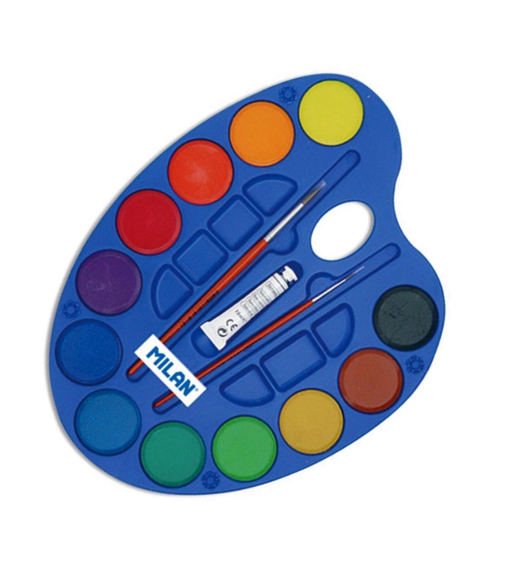 Paleta grande de acuarelas con 12 colores y pincel / bjk 2-10 / blk-2-15 /  y-016-2 – Joinet