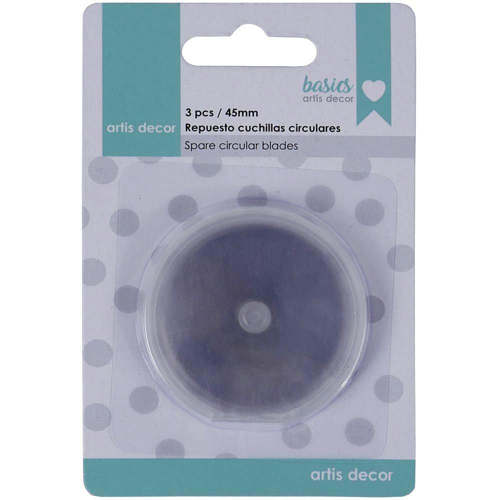 ARTIS DECOR REPUESTO 3 CUCHILLAS CIRCULARES 45MM