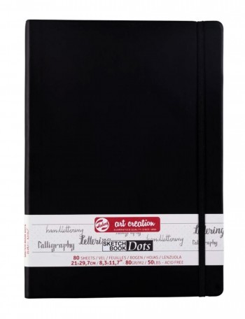 TALENS ART CREATION SKETCH BOOK DOTS BLOC NEGRO 80 GR. 80 HOJAS