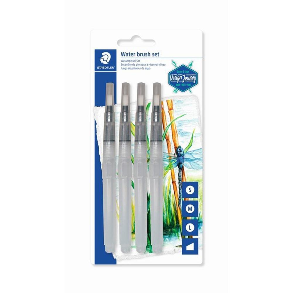 STAEDTLER SET 4 PINCELES DE AGUA RELLENABLES