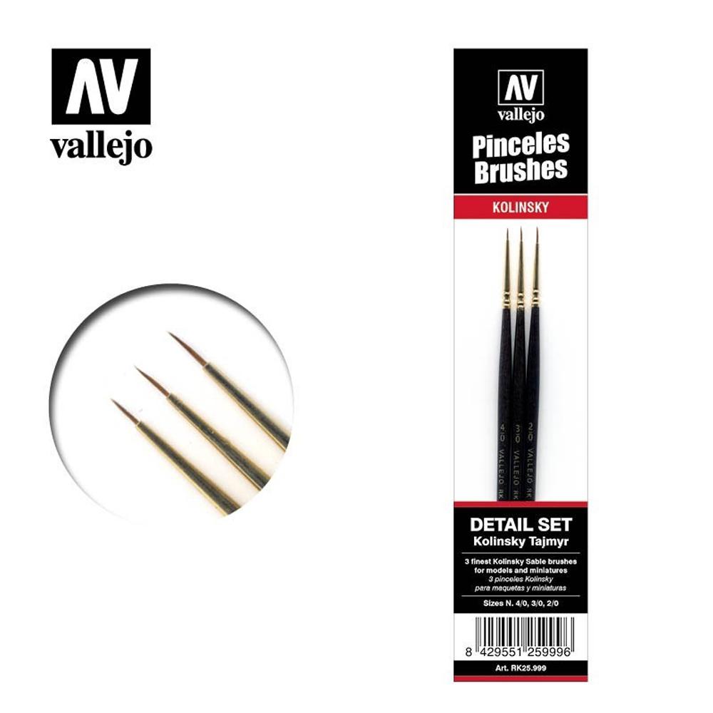 VALLEJO PAINTER SET DE PINCELES KOLINSKY TAJMYR (0, 1 Y 2)
