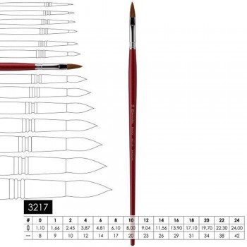 ESCODA PINCEL BRAVO 3217 OREJA DE BUEY PLANO LENGUA DE GATO