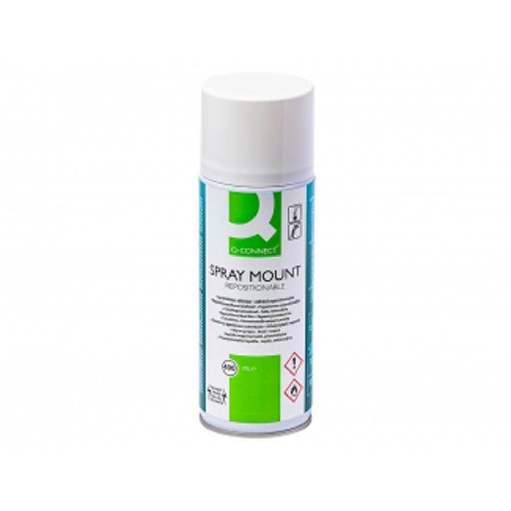 LIDERPAPEL PEGAMENTO Q-CONNET SPRAY REPOSICIONABLE 400ML