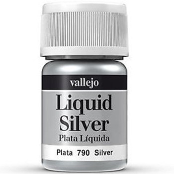 VALLEJO ORO, PLATA Y COBRE LÍQUIDOS METALIZADOS AL ALCOHOL 35 ML