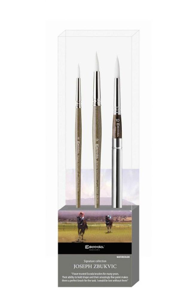 ESCODA SET 3 PINCELES DE ACUARELA JOSEPH ZBUKVIC