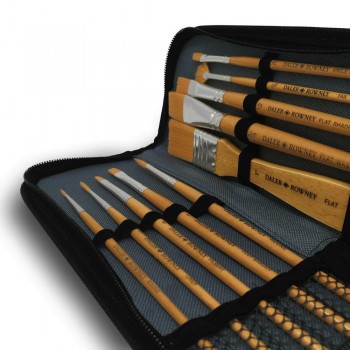 DALER ROWNEY ESTUCHE 10 PINCELES DE PELO SINTÉTICO