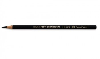 FABER-CASTELL LÁPIZ DE CARBÓN NATURAL PITT MONOCHROME NEGRO