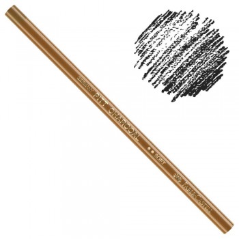FABER-CASTELL LÁPIZ CARBÓN PRENSADO PITT MONOCHROME NO GRASO NEGRO
