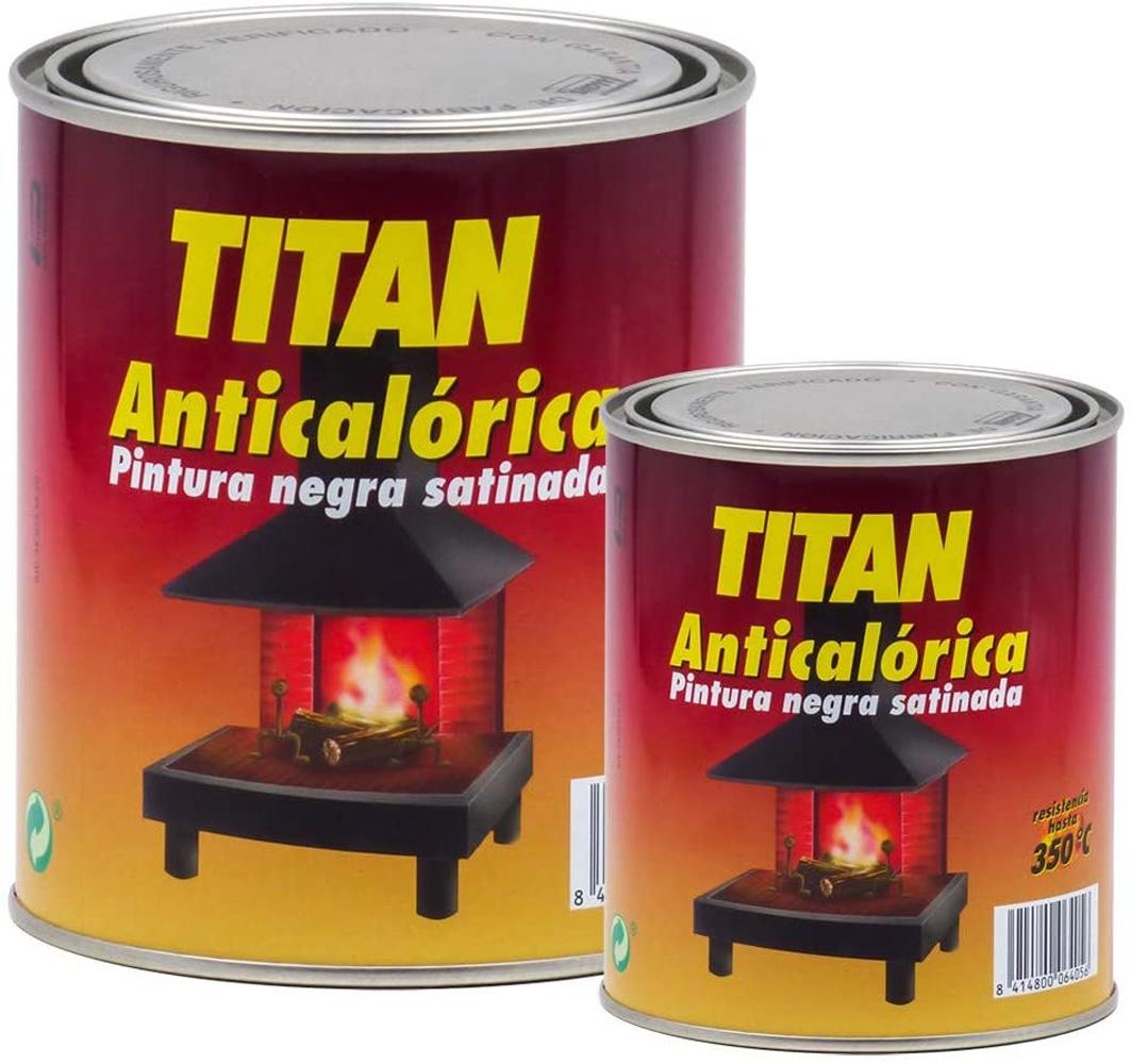 TITAN PINTURA ANTICALÓRICA NEGRA SATINADA