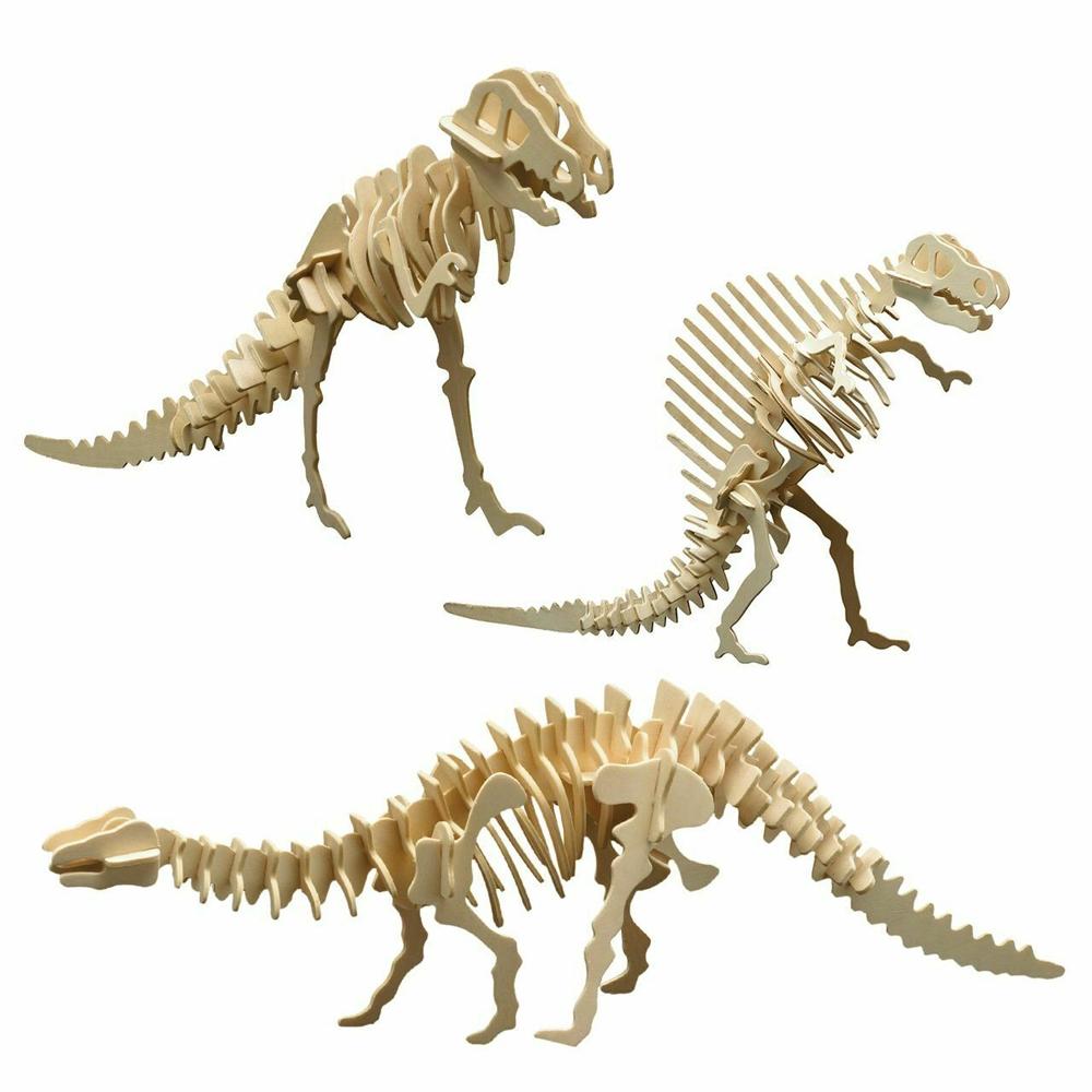 Modelismo Juguetes y juegos Dinosaurios Pebaro 856 Set de Manualidades de  Madera Motivo Figuras 