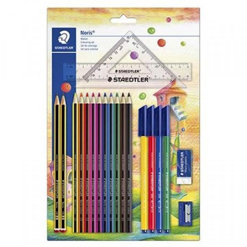 STAEDTLER SET PARA COLOREAR CON REGLA