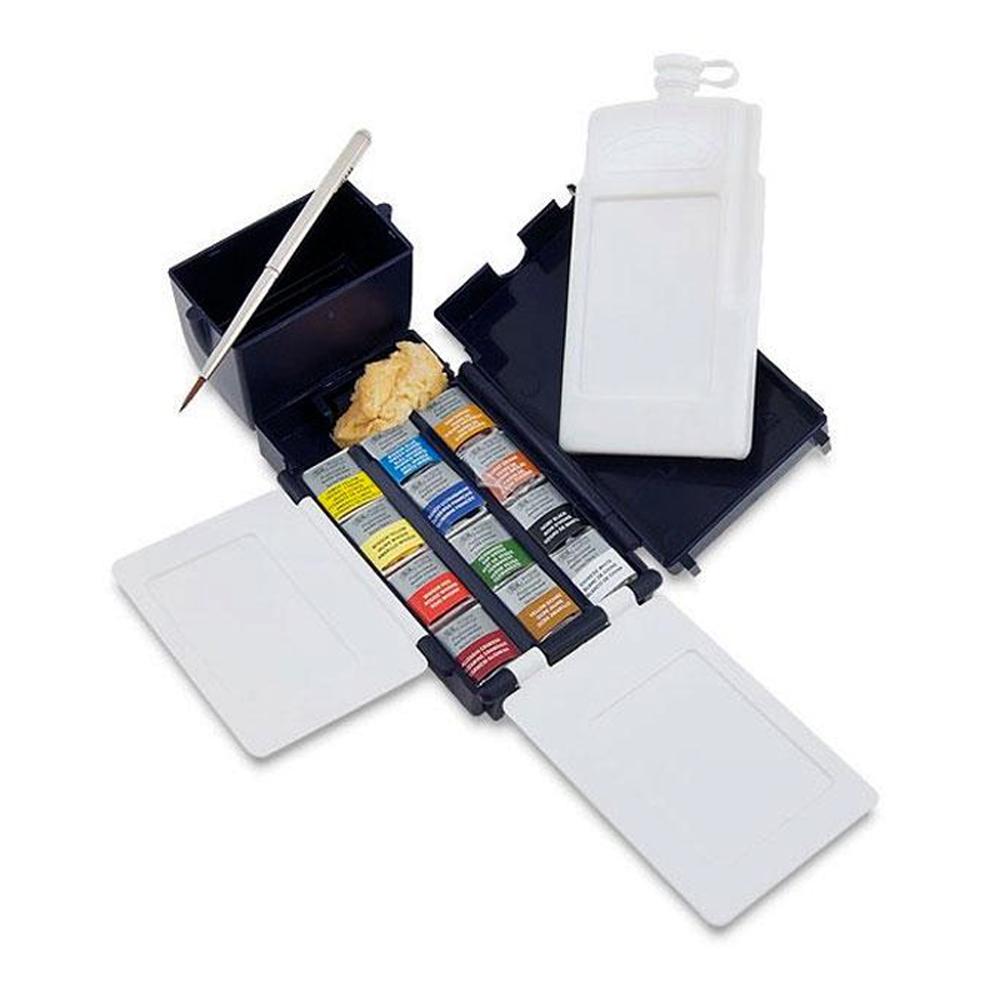 WINSOR & NEWTON CAJA DE CAMPO ACUARELAS PROFESIONALES