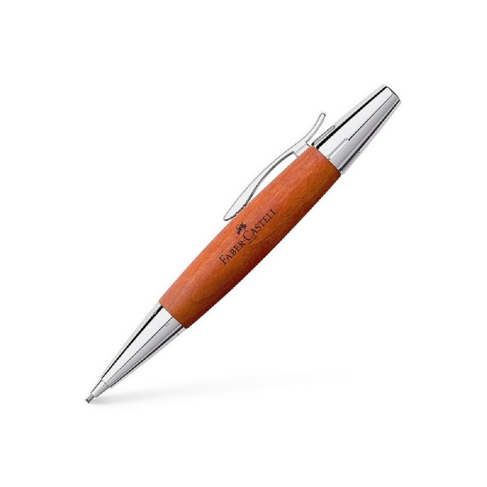 FABER-CASTELL PORTAMINAS PERAL CROMO MARRÓN COÑAC 1,4MM