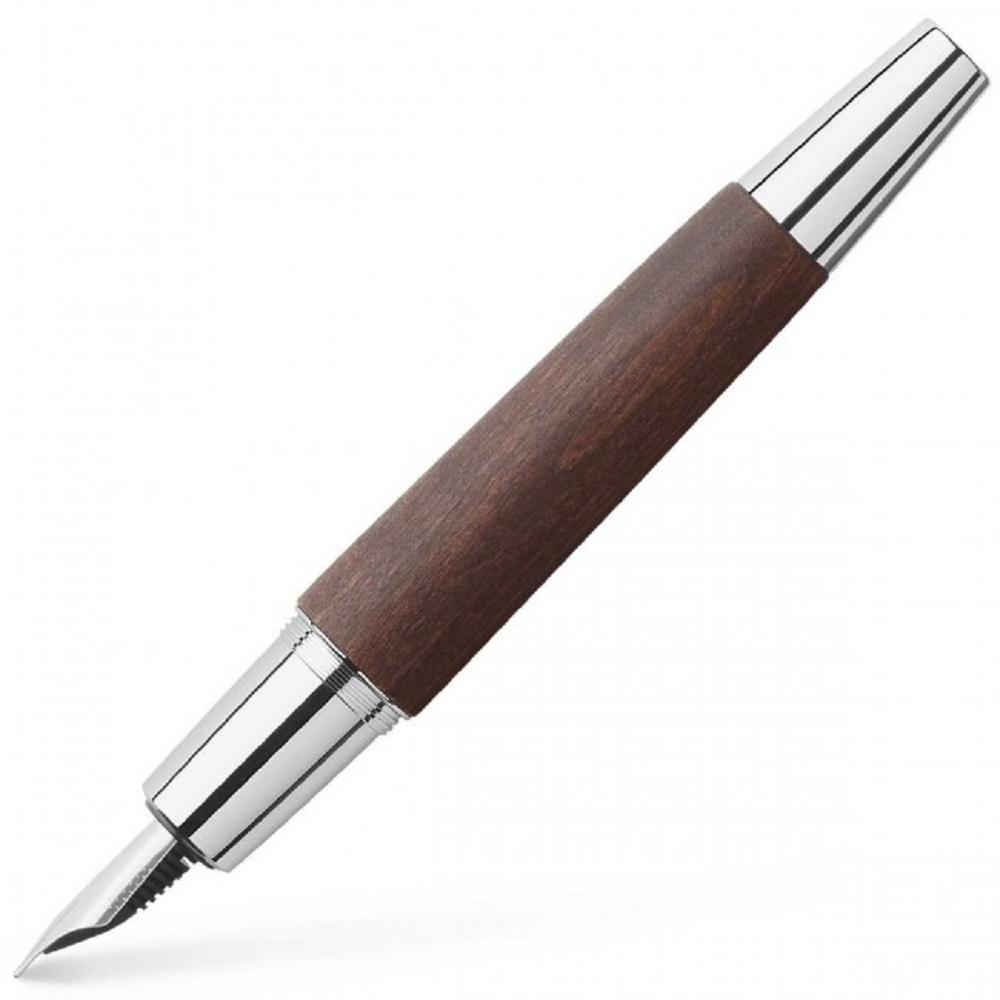 FABER-CASTELL PLUMA ESTILOGRÁFICA E-MOTION MARRÓN OSCURO TRAZO M