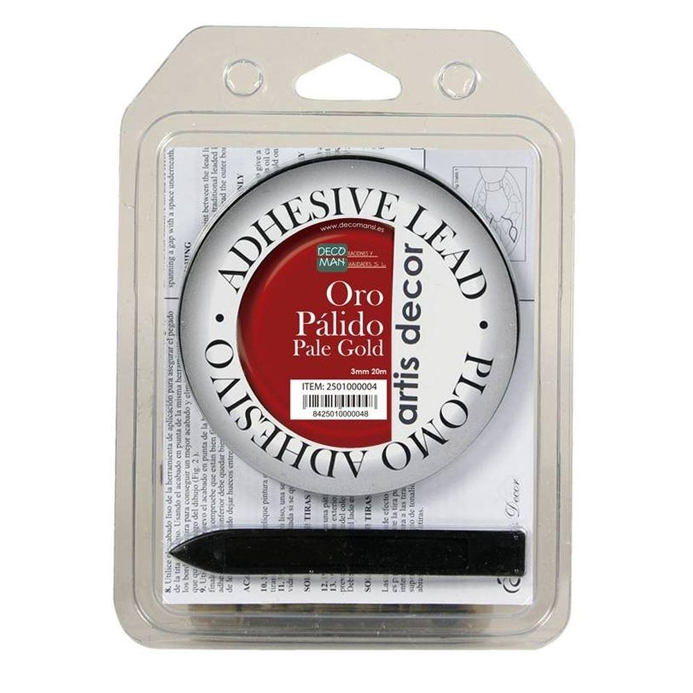 PLOMO ADHESIVO DOBLE 3MMX20M ORO PÁLIDO