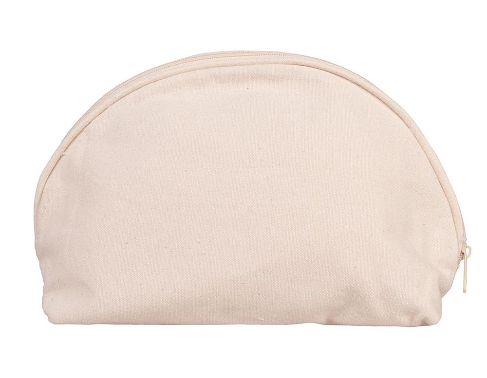 BOLSA ALGODÓN PARA COSMÉTICA CON INTERIOR FORRADO 19x14x8 CM
