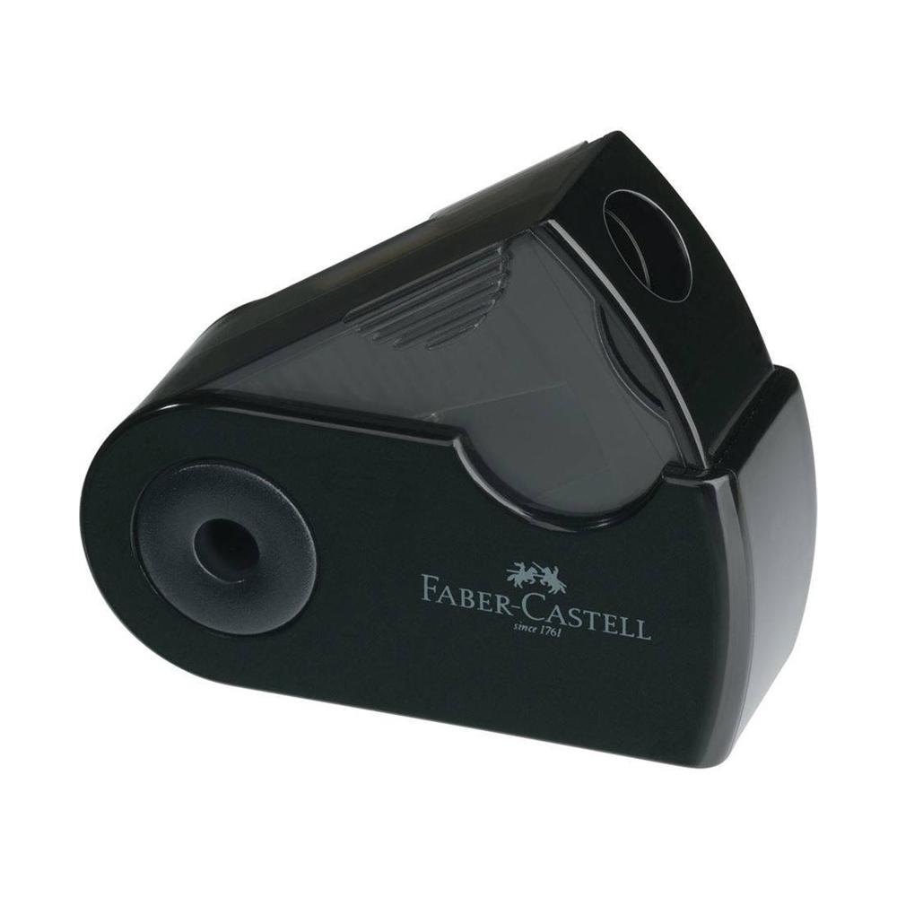 FABER-CASTELL SACAPUNTAS NEGRO CON DEPÓSITO