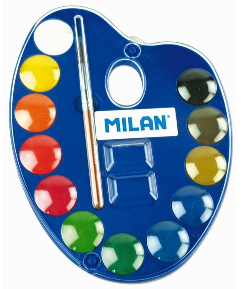 MILAN PALETA ACUARELA 12 PASTILLAS MINI