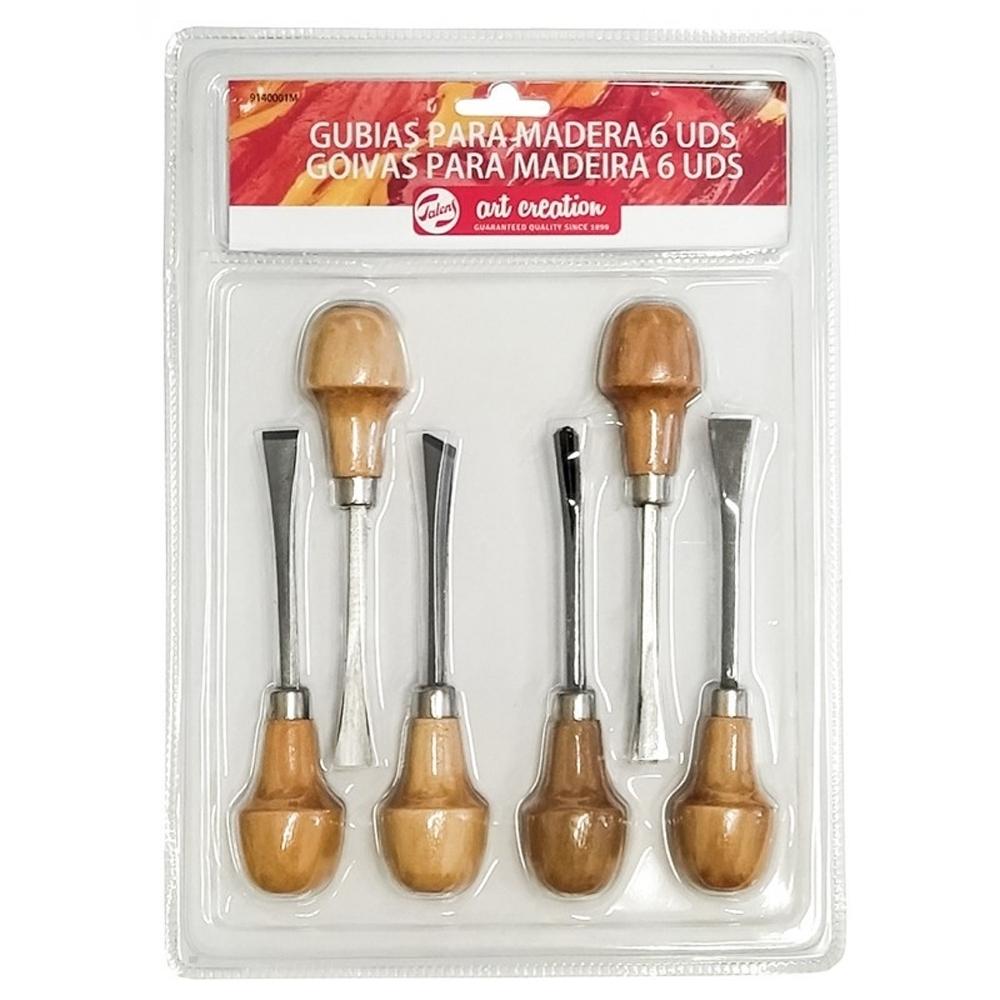 ART CREATION GUBIAS PARA MADERA 6 UNIDS.