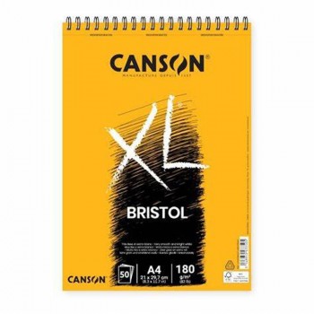 CANSON BLOC XL BRISTOL ILUSTRACIÓN 50 HOJAS 180 GR.